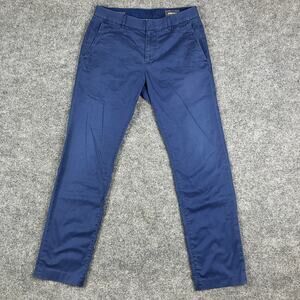 Bonobos Chino Monday Pants Mens 30x32 Blue Slim Fit Stretch Casual Flat Front
